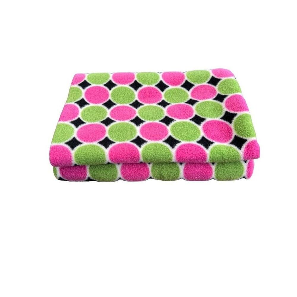 New Buckhead Betties Fleece Polka Dot Blanket 4'x5'